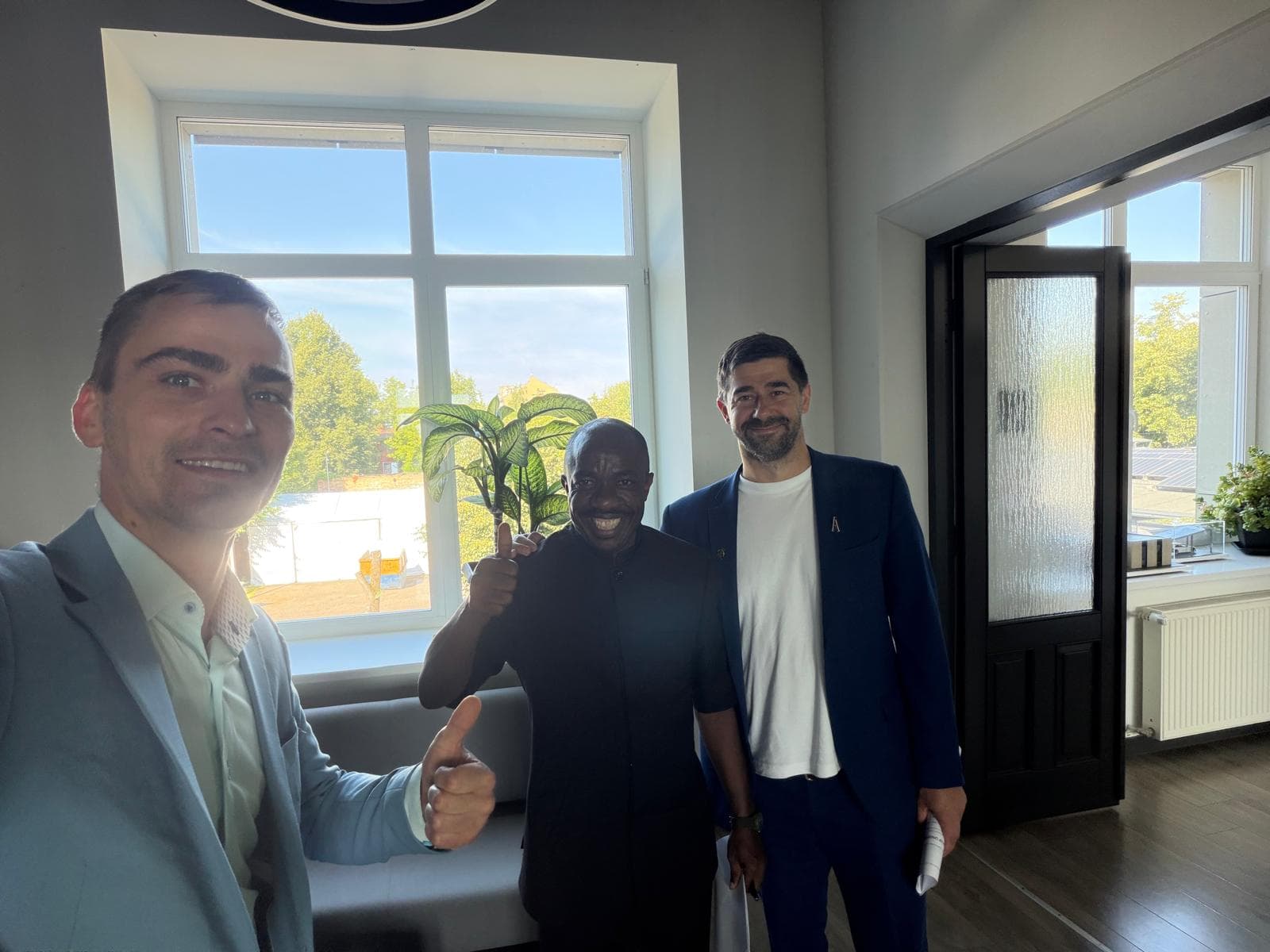 AIDG and SIA TESLA representatives after signing the project MoU